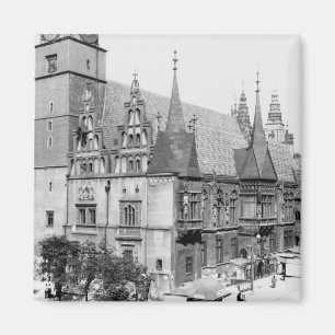 Town Hall, Breslau Poland, c.1910 Magnet