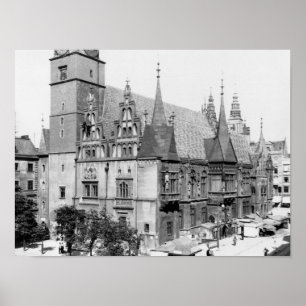 Town Hall, Breslau Poland, c.1910 Poster