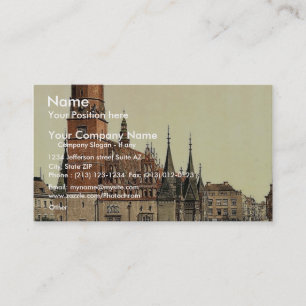 Town hall, Breslau, Silesia, Germany (i.e., Wrocla Business Card