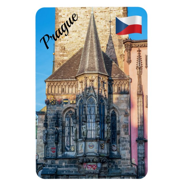 Town hall chapel in the Old Town Square - Prague Magnet (Vertical)