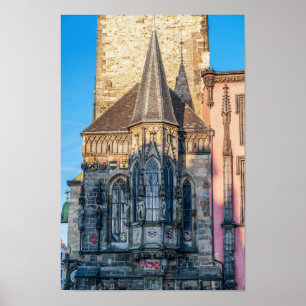 Town hall chapel in the Old Town Square - Prague Poster