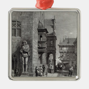 Town Hall, Halberstadt Metal Tree Decoration