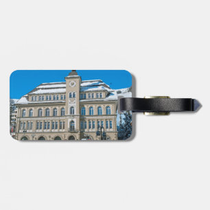 Town Hall in St Moritz Luggage Tag
