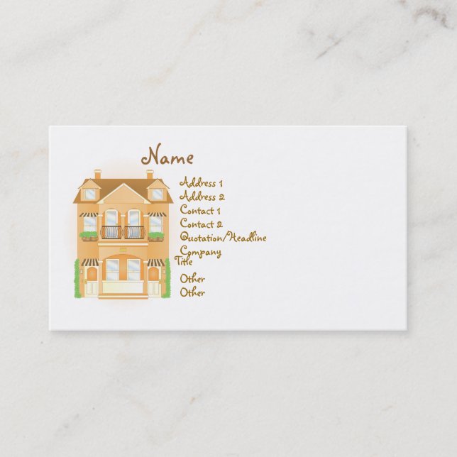 Town House Business Card (Front)