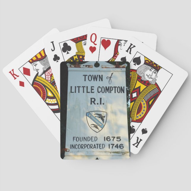 Town Little Compton, RI - Founded 1675 Playing Cards (Back)