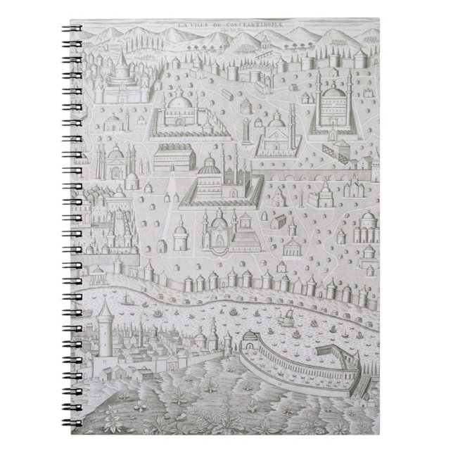 Town map of Constantinople, Turkey, c.1650 (engrav Notebook (Front)