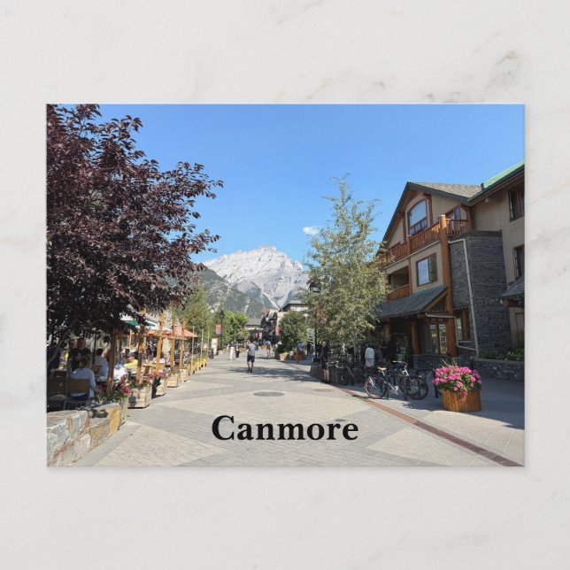 Town of Canmore in Alberta Canada Postcard (Front)