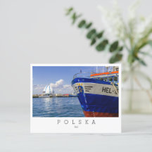Town of Hel, seaside, Poland , Polska,  Postcard