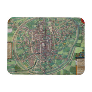 Town Plan of Brussels, from 'Civitates Orbis Terra Magnet