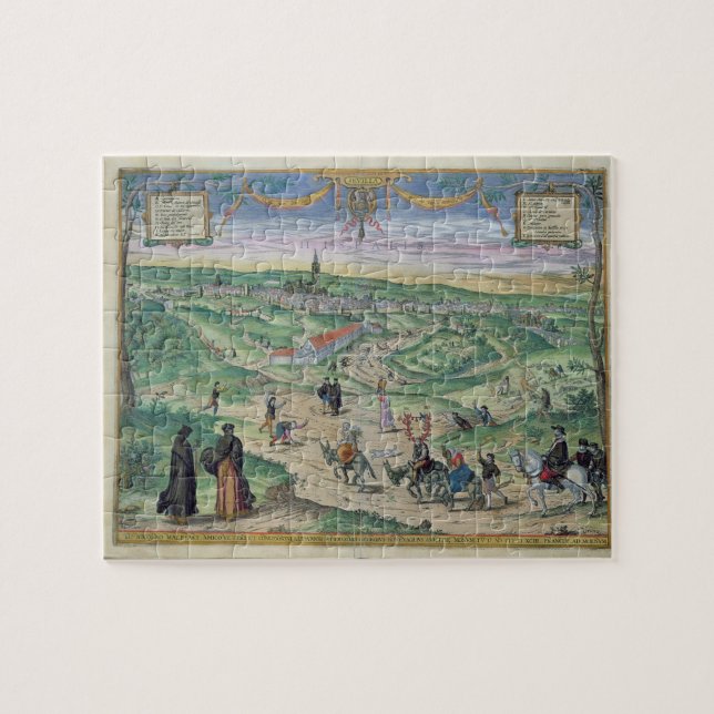 Town Plan of Seville, from 'Civitates Orbis Terrar Jigsaw Puzzle (Horizontal)