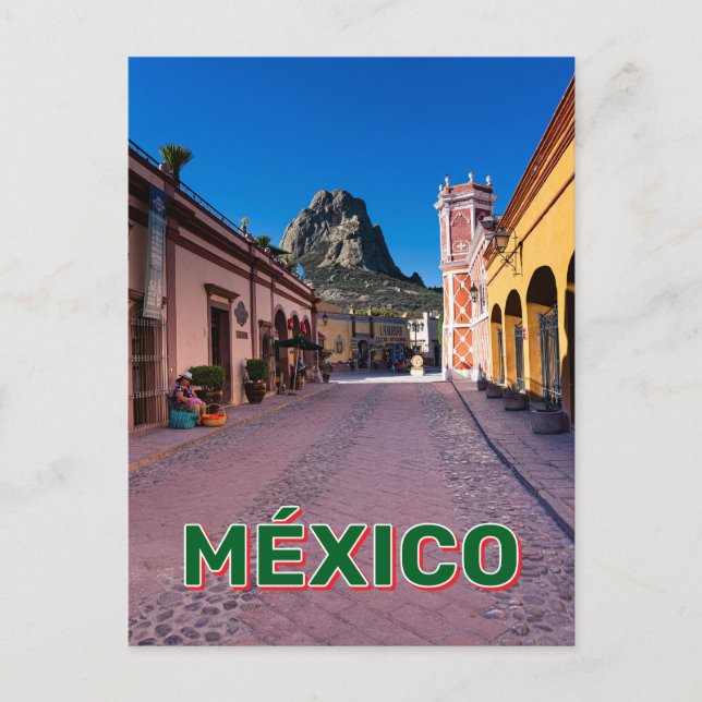 Town Square In Berñal, Mexico Postcard (Front)