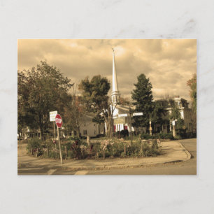 Town Square Woodstock,NY Postcard