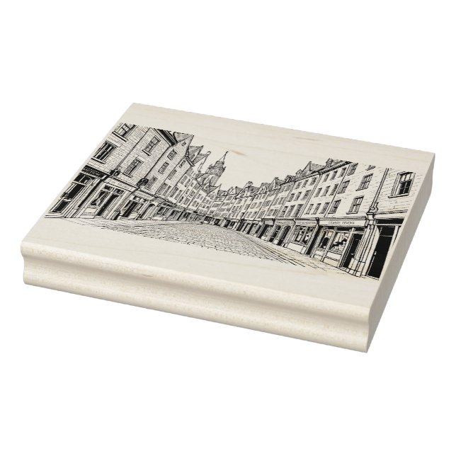 Town Street Rubber Stamp (Stamp)