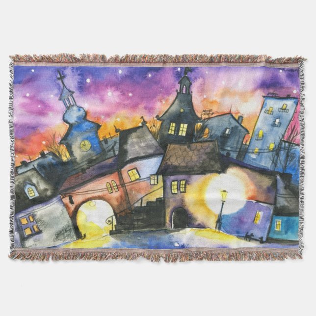 Town Throw Blanket (Front)