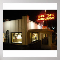 Town Topic Hamburgers Poster