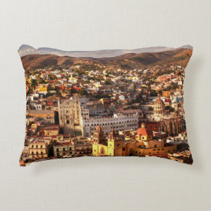 Town View From Above Decorative Cushion