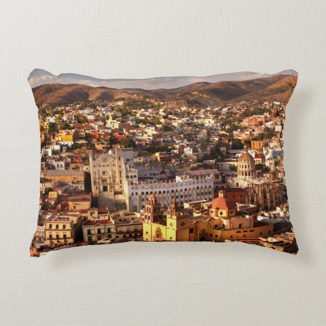 Town View From Above Decorative Cushion (Front)