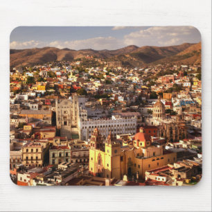 Town View From Above Mouse Pad