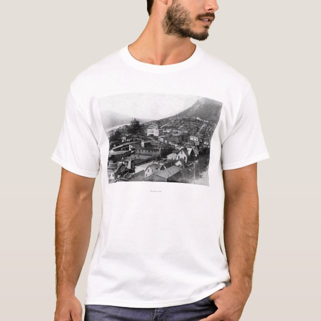 Town View of Juneau, Alaska Photograph T-Shirt (Front)