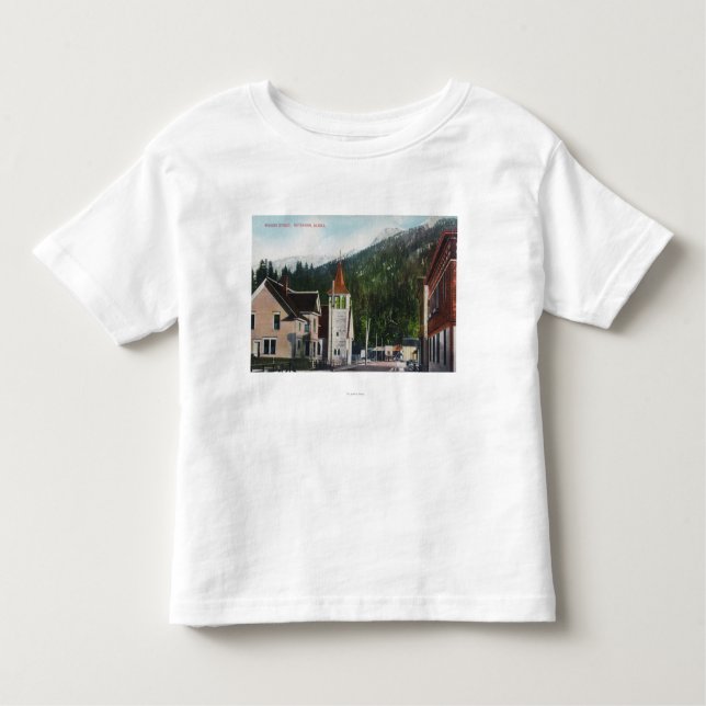 Town View of Mission StreetKetchikan, AK Toddler T-Shirt (Front)