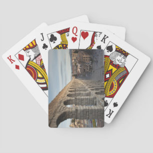 Town view over Plaza Azoguejo & El Acueducto Playing Cards