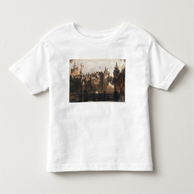 Town with a Broken Bridge Toddler T-Shirt (Front)