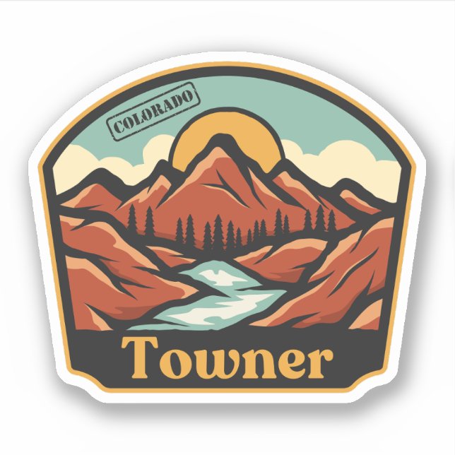 Towner, Colorado Sticker (Front)