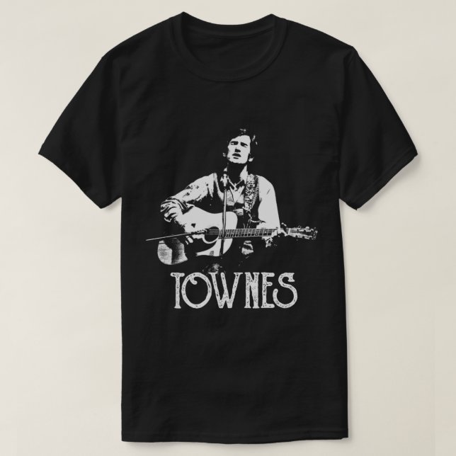 Townes Van Zandt - White Stencil Essential T-Shirt (Design Front)