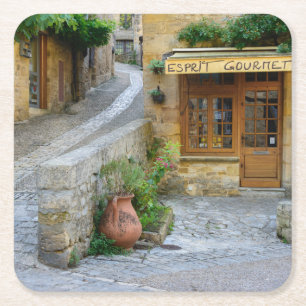 Townscape in Dordogne, France coaster