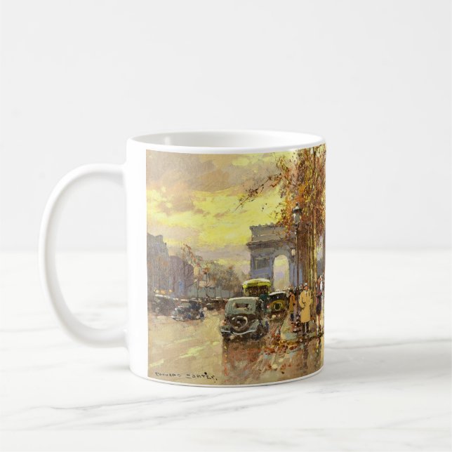 Townscape of Édouard Cortes Paris Coffee Mug (Left)
