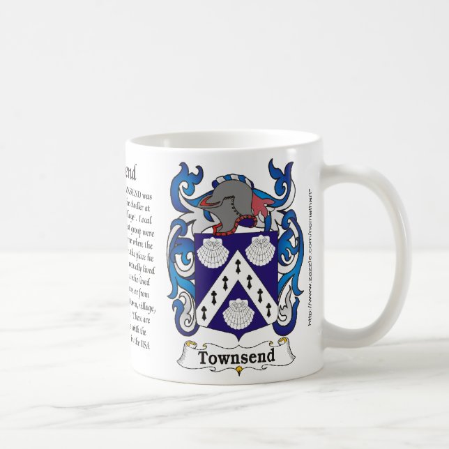 Townsend Family Coat of Arms mug (Right)