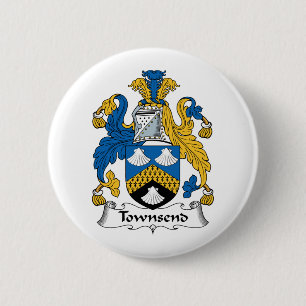 Townsend Family Crest 6 Cm Round Badge