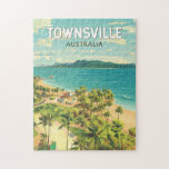 Townsville Australia Travel Art Vintage Jigsaw Puzzle<br><div class="desc">Townsville retro vector travel design. Townsville is a coastal city in northeastern Queensland,  Australia.</div>