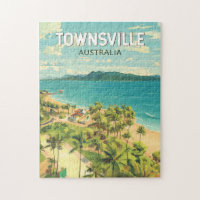 Townsville Australia Travel Art Vintage