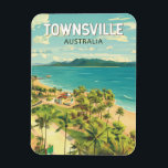 Townsville Australia Travel Art Vintage Magnet<br><div class="desc">Townsville retro vector travel design. Townsville is a coastal city in northeastern Queensland,  Australia.</div>