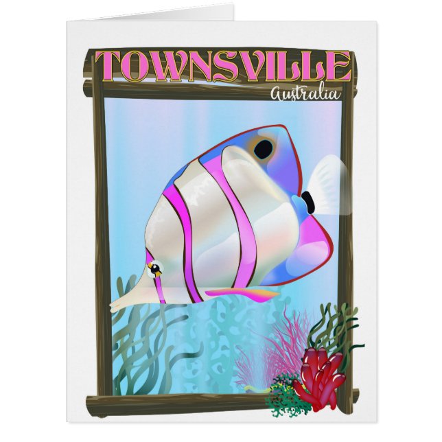Townsville Australia Tropical fish travel poster (Front)