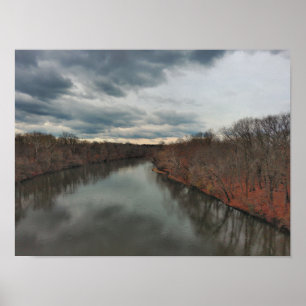 Towpath Park Schuylkill River PA Poster