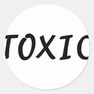 Toxic Classic Round Sticker