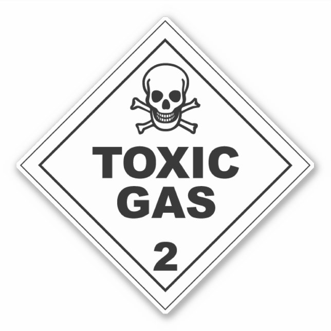 Toxic Gas 2 Label (Front)