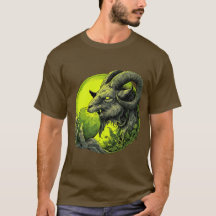 Toxic Green Demon Goat T-Shirt