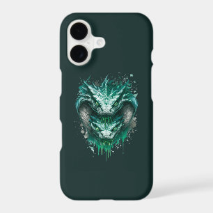 Toxic Green Snake Watercolor Splatter Phone Case