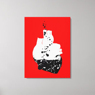 toxic heart canvas print