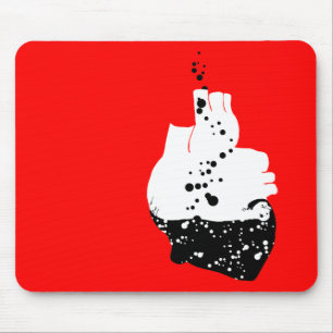 toxic heart mouse pad