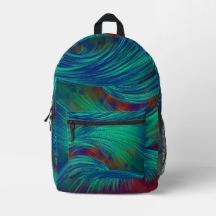 Toxic Jungle  Printed Backpack