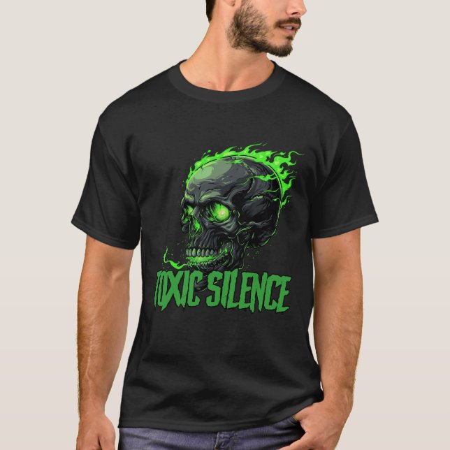‘Toxic Silence’ T-shirt with logo + text (Front)