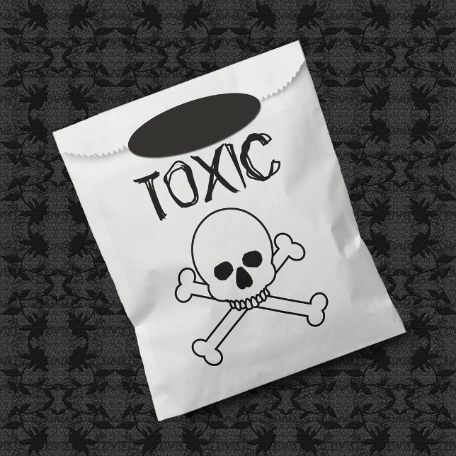 Toxic Skull And Crossbones Design Favour Bag (Creator Uploaded)