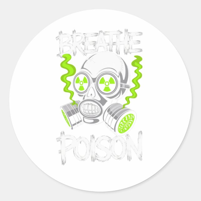 Toxic Skull Drifter Sticker  (Front)