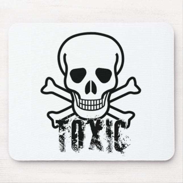 Toxic skull mouse pad (Front)