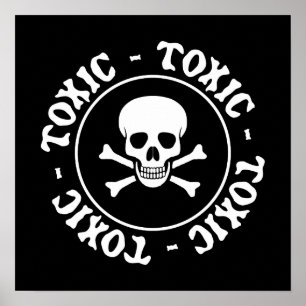 Toxic Skull Poster