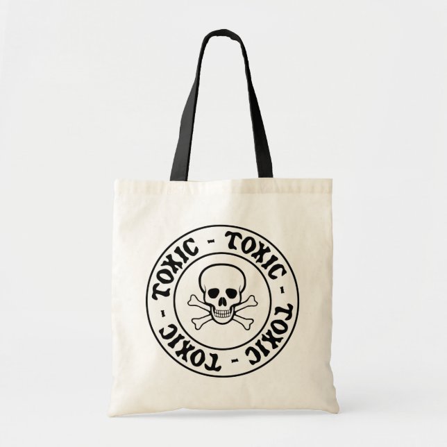 Toxic Skull Tote Bag (Front)